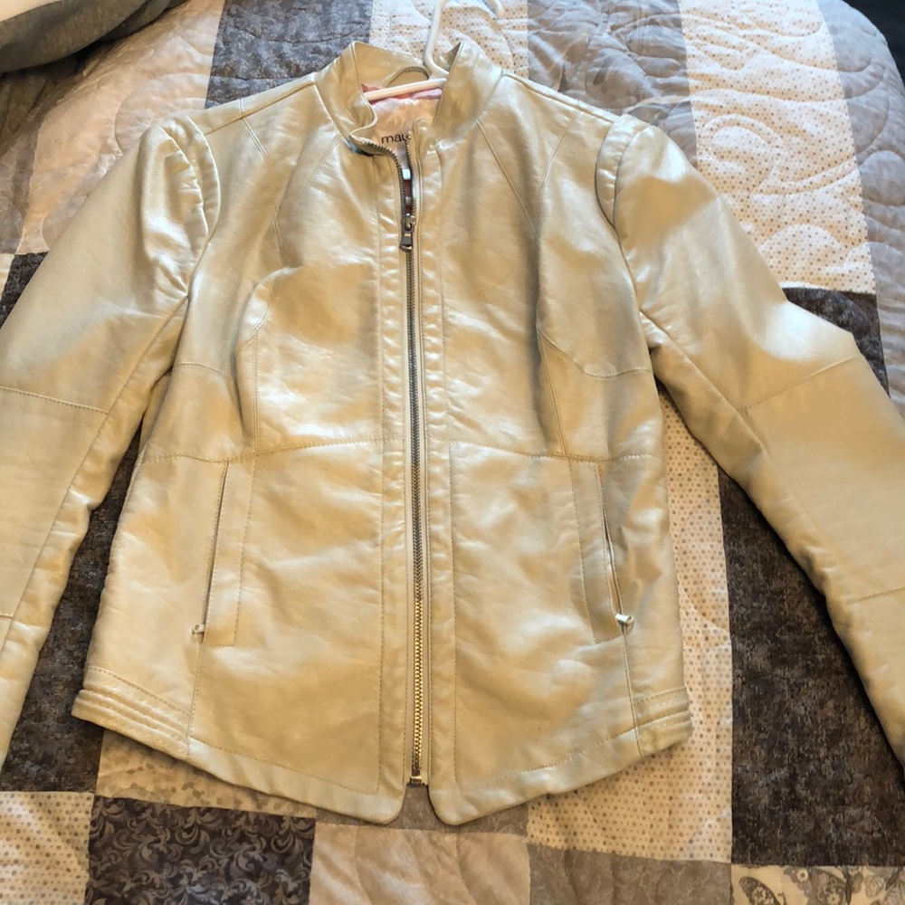 Leather jacket.